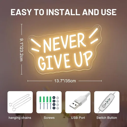 Miniatura 42 de Letrero de neón de baloncesto, 9.84 x 9.84 pulgadas, luz de neón LED de baloncesto, alimentado por USB con interruptor regulable, letrero LED