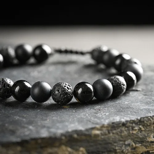 Miniatura 17 de SAMXY Triple Protection Bracelet, 8mm Healing Crystal Bead Bracelet, 3pcs Blue Red Tiger's Eye Obsidian Hematite Bracelet Women Men