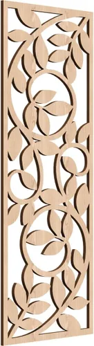 Miniatura 178 de 9 3/8"W x 24 3/8"H x 1/4"T Utica Decorativo Fretwork Madera Paneles de Pared, Abedul