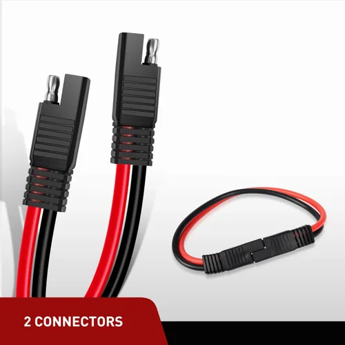 Miniatura 4 de Nilight Arnés de desconexión rápida de calibre 10 y 2 pines, cable de plomo de bala de conector SAE resistente
