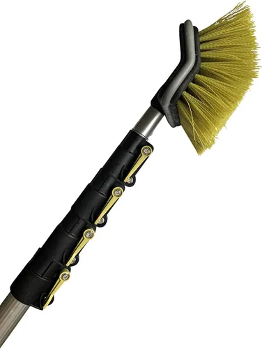 Miniatura 13 de DOCA - Cepillo de limpieza para poste de extensión de mango largo, escoba al aire libre y cepillo para fregar para suelo de casa, cubierta, patio