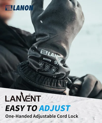 Miniatura 7 de LANON Waterproof Winter Work Gloves, Moisture-permeable PU Coated，Warm Gloves for Freezer & Outdoor Work