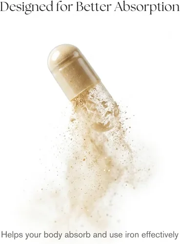 Miniatura 4 de Vita4Life!® Suplemento de hierro para apoyo diario Formulado para absorción Suave con el estómago Sin rellenos con vitamina C y B12