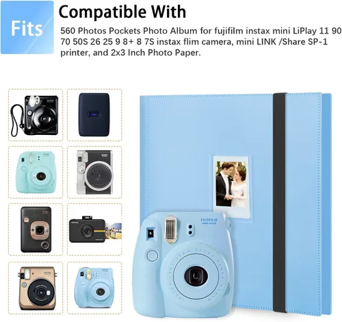 Miniatura 4 de Álbum de fotos para cámara Fujifilm Instax Mini, mini cámara Polaroid, para cámaras instantáneas Fujifilm Instax 12 11 9 40 99 90 8 7 Evo LiPlay