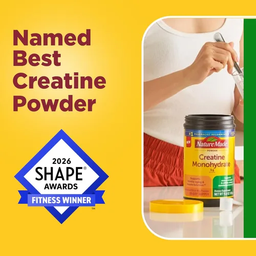 Miniatura 2 de Nature Made Polvo de Monohidrato de Creatina Micronizada 5 g por Porción, Polvo de Mezcla para Bebidas Sin Sabor, Apoyo Muscular, 450 g, Suministro