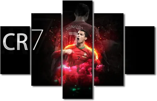 Miniatura 44 de TUMOVO Lienzo decorativo para pared, cuadro de Cristiano Ronaldo, cuadros de club de fútbol, impresiones en lienzo, póster de arte de pared, arte