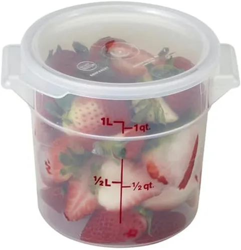 Miniatura 3 de Cambro (RFS2PP190) Contenedor redondo de polipropileno para almacenamiento de alimentos de 2 cuartos - Camwear