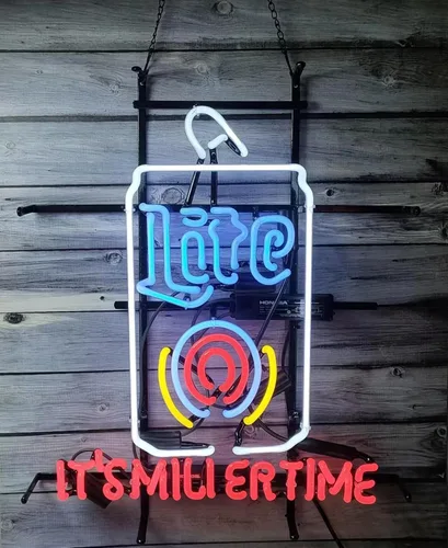 Miniatura 12 de Letreros de neón para bar, bar, club, dormitorio, cafetería, tienda, compatible con Shiner Beer Glass Neon Sign para oficina, hotel, pub, cafetería