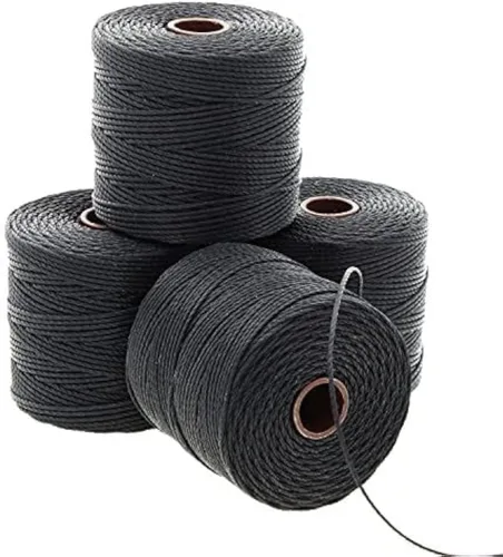 Miniatura 95 de The Beadsmith S-Lon Cordón para Cuentas – Cordón de Nylon Torcido de 0.5 mm para Ensartar, Paquete de 4, Mezcla de Neutrales Fríos, TEX210, 77