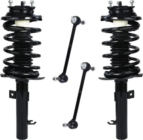 Miniatura 51 de Detroit Axle - Kit de puntales delanteros para Jeep Grand Cherokee 2005-2010 2006-2010 Commander 2007 2008 2009, 2 montajes rápidos de 2 barras