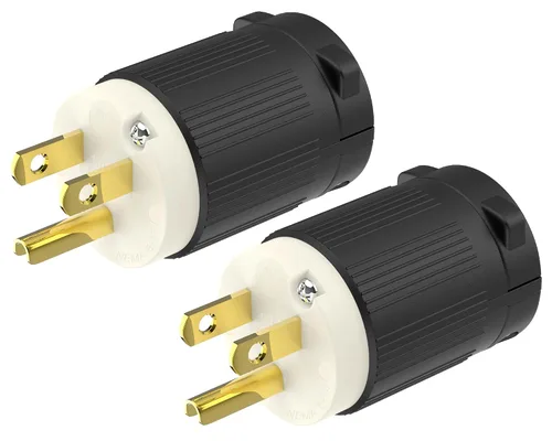 Miniatura 11 de Cable de extensión NEMA 5-15P con certificación UL para reparación de extremos de repuesto macho de 15 amperios, 110, 120, 125 voltios, 3 puntas, 2