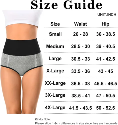 Miniatura 7 de MISSWHO Cotton High Waisted Womens Underwear Soft Stretch Breathable Full Coverage Ladies Panties Multipack