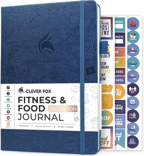 Miniatura 22 de Clever Fox Diario de fitness & Food – Planificador de nutrición y entrenamiento para mujeres y hombres – Libro de registro de ejercicio de dieta