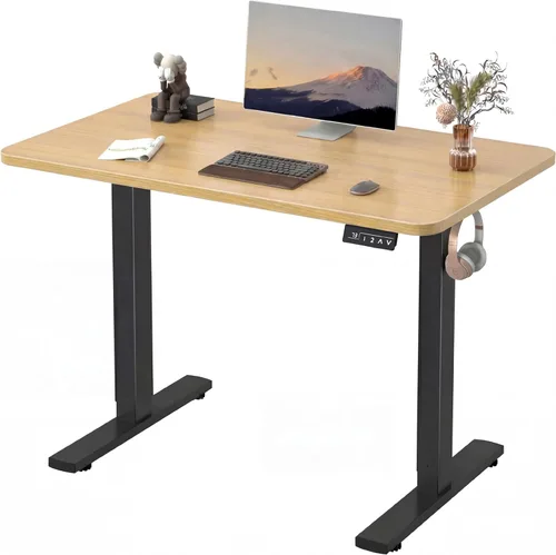 Miniatura 19 de Furmax - Escritorio eléctrico de altura ajustable de pie grande de 48 x 24 pulgadas, escritorio de pie para oficina en casa, alturas prestablecidas