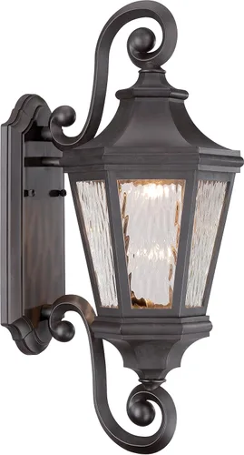 Minka Lavery Lámpara de pared exterior 71822-143-L Hanford Pointe Exterior LED Farol de pared, bronce aceitado