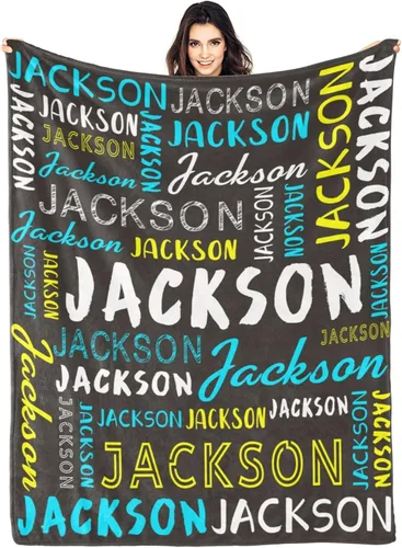 Miniatura 43 de Manta personalizada con nombre, manta personalizada con nombre y texto para adultos, niños, cumpleaños, Navidad, Día de la Madre, Padre, Día de San