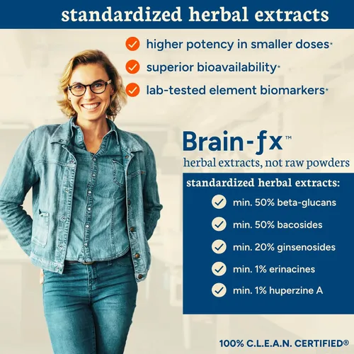 Miniatura 4 de Brain-fx Vitaminas de liberación prolongada para la salud cerebral, suplemento para la memoria y la concentración con nootrópicos, factor BDNF