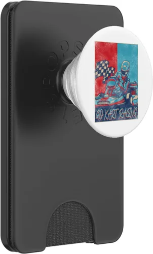 Miniatura 8 de Go Kart Racing Retro Vintage Go Kart Racing PopSockets Adhesive PopGrip