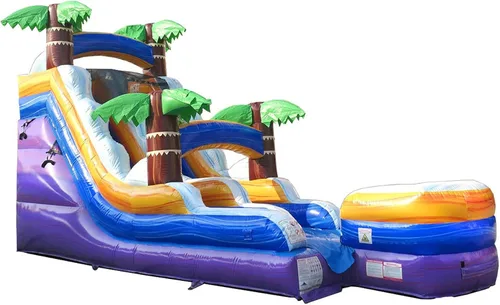 Miniatura 28 de TentandTable Tobogán acuático inflable para niños y adultos, diversión acuática gigante de grado comercial, incluye soplador de aire eléctrico, 35