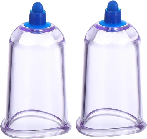 2 unids dispositivo de terapia de ventosas masaje herramienta de espalda china ventosas terapia bomba Hijama terapia física taza azul