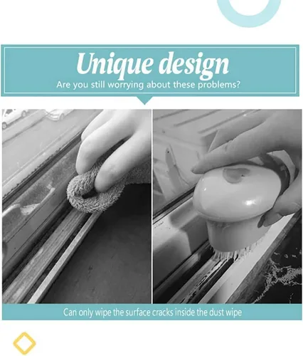Miniatura 6 de Cepillo mágico de limpieza de ventanas Mohouseware, 3 piezas, limpia rápidamente todas las esquinas y huecos
