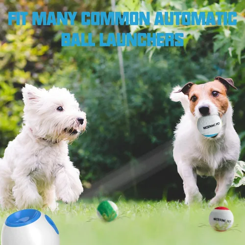 Miniatura 6 de Pelotas de tenis para perros XS de 1.72 pulgadas, paquete de 12, lanzadores de pelotas