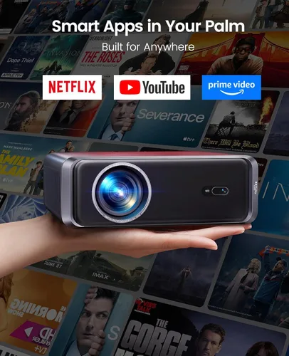 Miniatura 2 de [Aplicación oficial integrada/soporte 4K/compacto] Proyector inteligente con WiFi6 y Bluetooth, proyector de películas al aire libre y DoIby