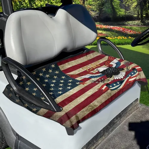Miniatura 27 de Yewattles Funda de Asiento de Carrito de Golf Portátil Toalla de Asiento Club Car Ajuste Universal Carrito de Golf de 2 Asientos