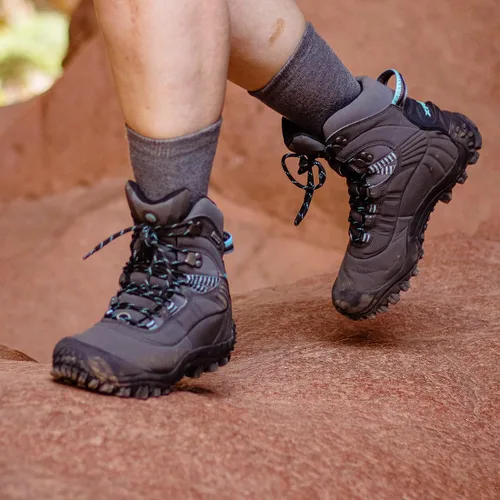 Miniatura 2 de Botas de senderismo para mujer, ligeras, impermeables, para caza, soporte para tobillo, agarre de alta tracción