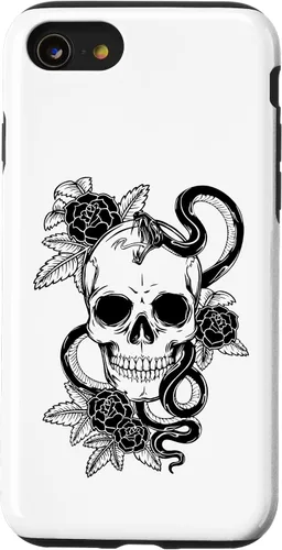 Miniatura 18 de Gothic Flower Skull Snake Roses Case for iPhone 16