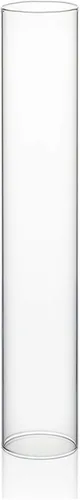 Miniatura 16 de WGVI Funda para portavelas Hurricane, ancho de 2 pulgadas, altura de 12 pulgadas, portavelas cilíndrico de vidrio transparente, tubo de chimenea