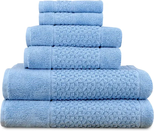 Classic Turkish Towels Meital - Juego de 6 piezas: azul