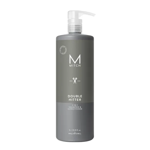 MITCH by Paul Mitchell Double Hitter Champú y acondicionador 2 en 1 para hombres, para todo tipo de cabello