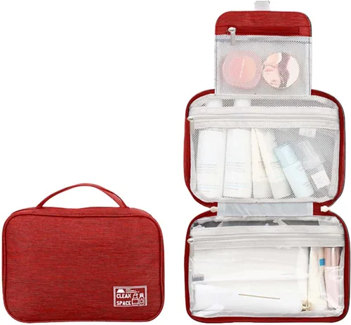 Miniatura 10 de Juego de neceser para mujer, para accesorios, bolsa de maquillaje, artículos de tocador de agua, contenedor de champú, artículos de aseo