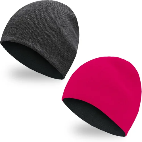 Miniatura 7 de ZOORON Gorros para hombre y mujer, de punto grueso, unisex, gorro de invierno