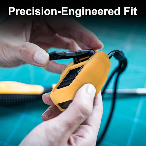 Miniatura 7 de CYBERGUYS Funda de Silicona para Altavoz Bluetooth Vestible DEWALT, Cubierta Protectora Duradera Resistente a Golpes Antideslizante para Mini
