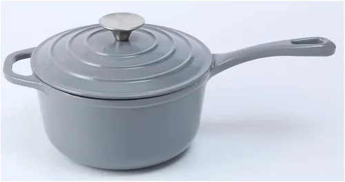 Miniatura 6 de HAWOK Mini cacerola de hierro fundido de 2 cuartos de galón, 7 pulgadas con tapa, pre-sazonada