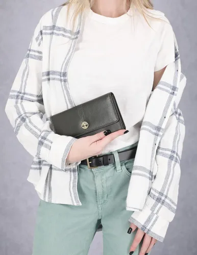Miniatura 37 de Timberland - Cartera de piel con solapa RFID para mujer, Rojo, talla única
