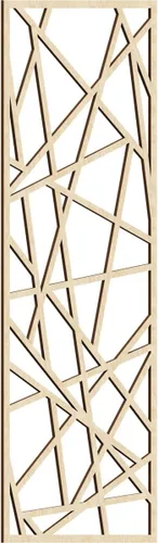 Miniatura 182 de Conway Paneles de pared decorativos de madera con calado, 9 3/8 pulgadas de ancho x 24 3/8 pulgadas de alto x 1/4 de alto, aliso