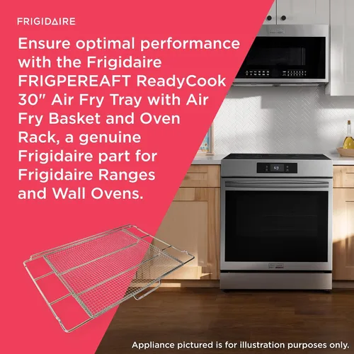 Miniatura 5 de Frigidaire FRIGPEREAFT ReadyCook - Bandeja de aire para freír de 30 pulgadas con cesta de aire y estante para horno para cocinas Frigidaire y hornos