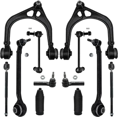 Miniatura 75 de Detroit Axle - Kit de suspensión delantera de 12 piezas para Mercury Grand Marquis Ford Crown Victoria Town Car 2003-2011, 2 brazos de control