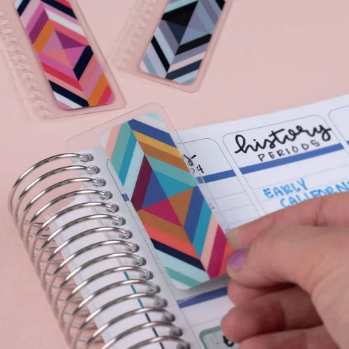 Miniatura 6 de Erin Condren Accesorios de diseñador – Marcadores a presión – Oh So Retro, paquete de 3 compatibles con cuadernos Erin Condren en espiral