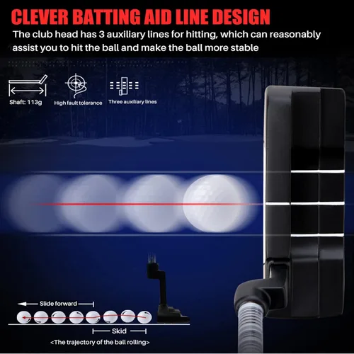 Miniatura 7 de PGM Putter de golf – Putters de hoja para hombres y mujeres – Easy Flop Shots – Legal para jugar en torneos – diestro/zurdo