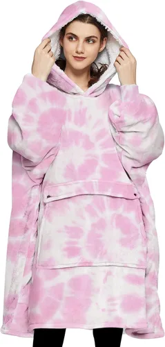 Miniatura 45 de KFUBUO Manta portátil con capucha de sherpa para niños, todos los patrones, sudadera de gran tamaño con bolsillo, regalos de cumpleaños para niñas