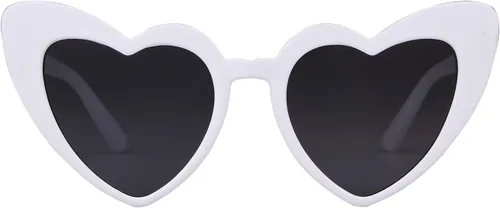 GIFIORE Gafas de sol con forma de corazón, estilo vintage, retro, de gran tamaño, con forma de corazón