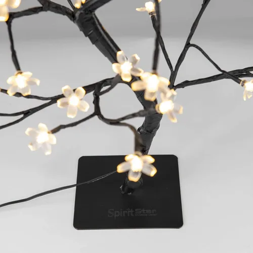 Miniatura 7 de Lámpara de árbol bonsái de 18 pulgadas con 48 LED de flor de cerezo japonés, decoración para interiores y exteriores, adaptador de fiesta de boda