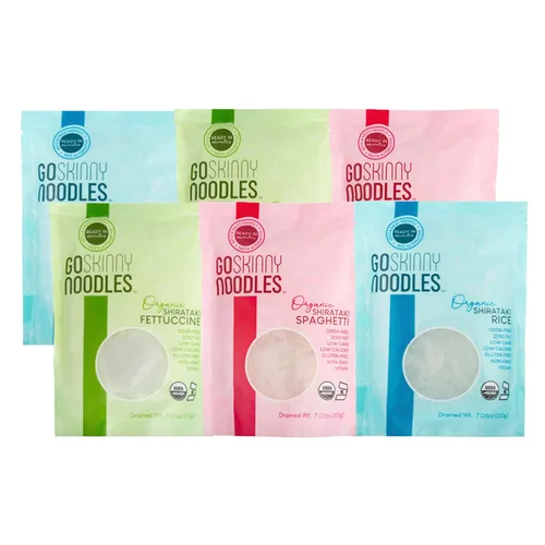 Miniatura 19 de GoSkinny Noodles Angel Hair (paquete de 6), Shirataki y Konjac orgánico, bajo en carbohidratos, bajo en calorías, sin gluten, vegano, keto, paleo