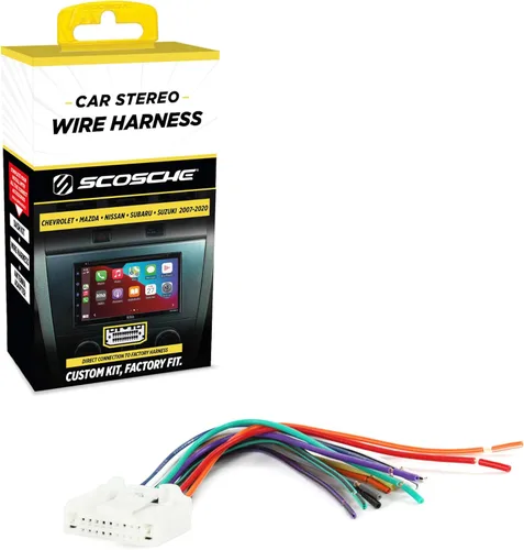 Miniatura 4 de Scosche NN04B - Arnés de cableado de radio para vehículos Chevy, Mazda, Nissan, Subaru y Suzuki 2007-20 seleccionados 2007-20 - Arnés de cables
