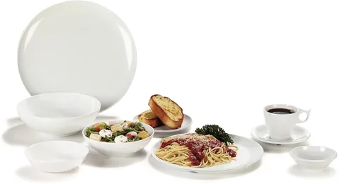 Miniatura 8 de Carlisle FoodService Products Epicure - Plato de plástico reutilizable para bufé, restaurante y hogar, melamina, 12 pulgadas, blanco, (paquete de 12)