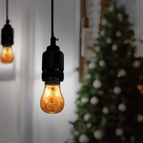 Miniatura 3 de Himalayan Glow Bombillas LED de lámpara de sal equivalente a 60 W, brillo ámbar cálido, bombilla Edison E26 regulable para decoración, hogares